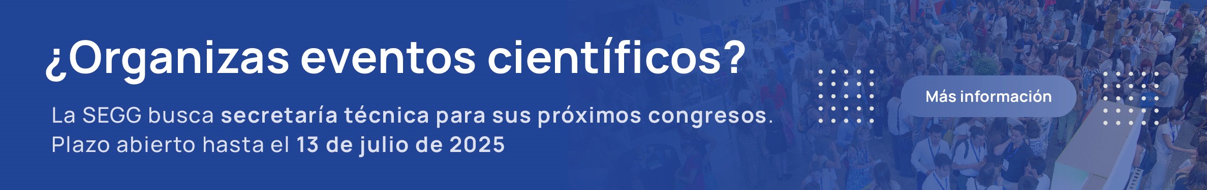 La SEGG busca secretaría técnica para sus próximos congresos