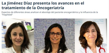 La Jiménez Díaz presenta los avances en el tratamiento de la oncogeriatría