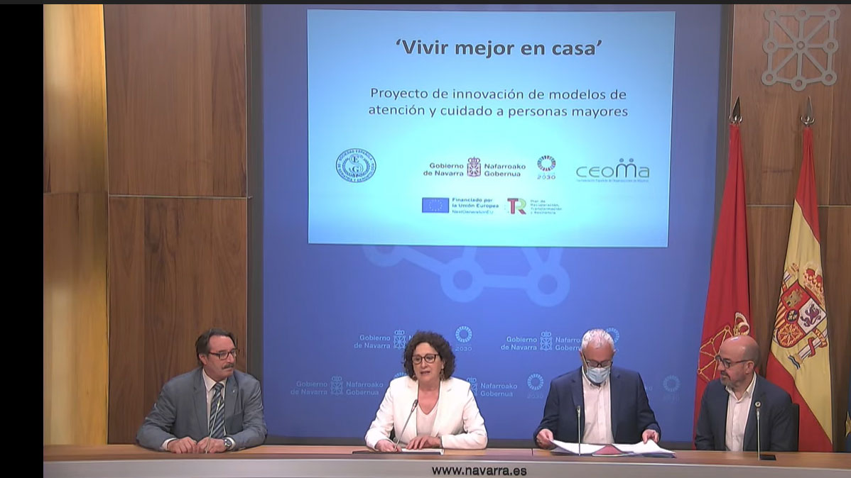 <p>Presentación en Pamplona del proyecto “Vivir mejor en casa”</p>