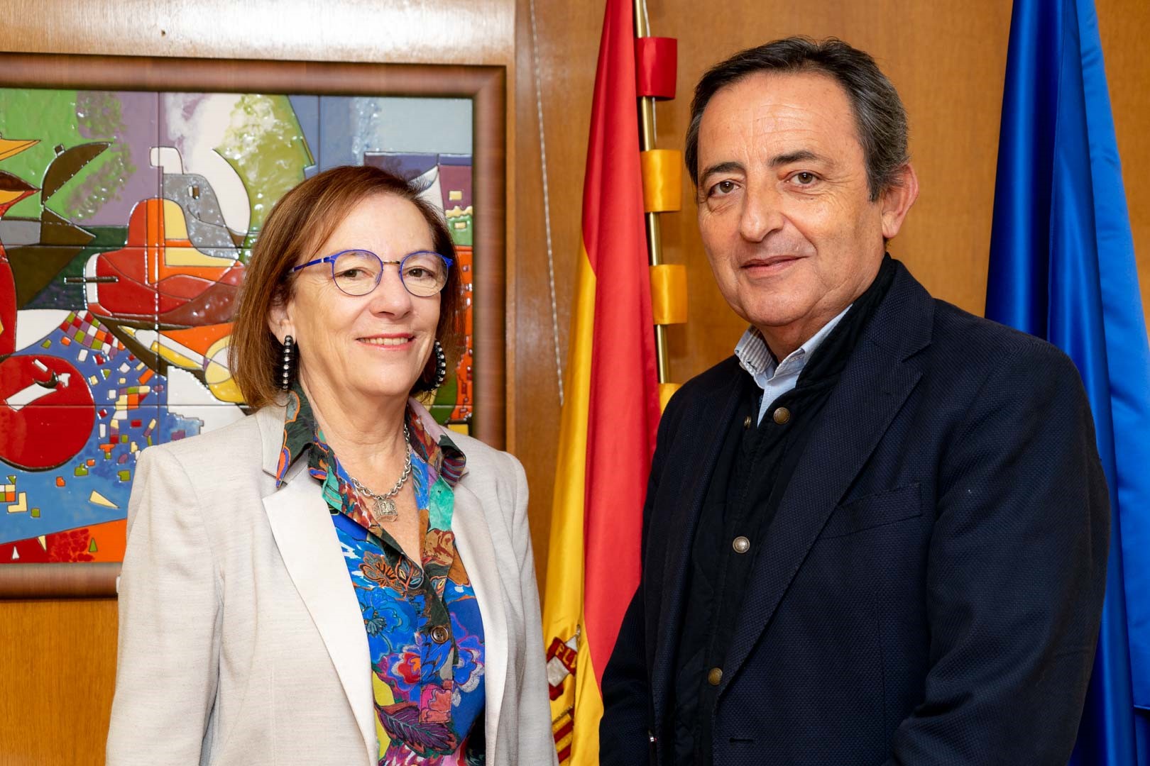 Reunión del presidente de la Sociedad Española de Geriatría y Geront